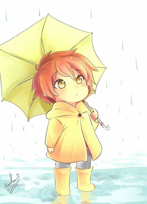 #anime  cute kawaii anime  rain .. umbrella  @Rondey1 Rain Pfp, Anime Umbrella, Anime Rain, Princess Penelope, Facebook Background, Cute Kawaii Anime, Under The Rain, Rain Rain, Going To Rain