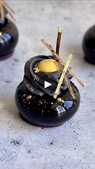 235K views · 14K reactions | (Recipe) Black sesame and lemon with a striking colorant-free black mirror glaze. It’s mesmerizing ✨
The recipe for the mirror glaze and the black sesame whipped ganache are 👇🏼 

Composition:
* Black sesame mousse
* Lemon cream
* Chocolate sponge cake
* Carbon black mirror glaze with @dezaancocoa cocoa powder
* Black sesame whipped ganache
* Pâte sucrée (shortbread) tart with activated charcoal

@stoverandcompany couverture chocolate 

CARBON BLACK MIRROR GLAZE
96g Water
206g Granulated Sugar
132g Heavy Cream (36-40%)
65g @dezaancocoa Carbon Black Cocoa Powder
3.5g Gelatin Sheets (160 bloom)

BLACK SESAME WHIPPED GANACHE
175g heavy cream, 36%fat
35g white chocolate, high quality
20g invert sugar (or honey)
35g black sesame praliné (recipe below)
1 gelatin she Gelatin Sheets, Shortbread Tart, Black Cocoa Powder, Praline Recipe, Whipped Ganache, Black Cocoa, Gold Dessert, Mirror Glaze Cake, Chocolate Sponge Cake