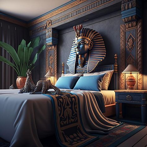 Egyptian Bedroom Ideas, Egyptian Palace, Egyptian Bedroom, Hotel Room Design Plan, Neoclassical Interior Design, Egyptian Home Decor, Mansion Living Room, Mansion Living, Luxury Mansions Interior