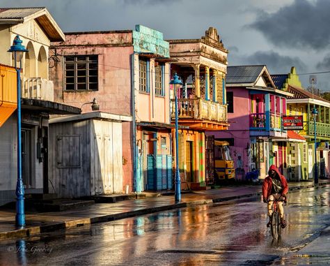 Baxter's Road St. Michael Barbados after a rainy day Barbados Architecture, Barbados Art, Bridgetown Barbados, Indian Houses, Bridgetown, Caribbean Culture, Happy House, Island Art, Places Of Interest