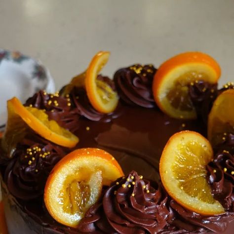 abbi on Instagram: "A little chocolate orange fudge cake for New Year's Day! My own festive take on the classic Bake Off fudge cake with an orange curd filling and candied orange slices... such a tasty way to celebrate all the delicious oranges in season this time of year! 😋 🍊🍫 #baking #chocolatecake #cake #fudgecake #chocolateorange #newyearbakes #bakeoff #gbbo #seasonalbaking" Orange Fudge, Candied Orange Slices, Cake Competition, Orange Curd, Seasonal Baking, Curd Filling, Candied Orange, Fudge Cake, Bake Off