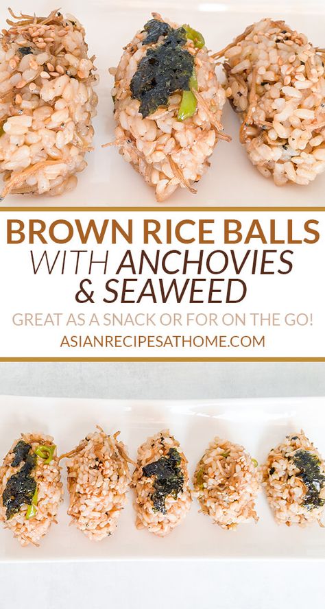 Seaweed Rice Balls, Seaweed Rice, Sushi Style, Rice Snacks, Savory Rice, Nigiri Sushi, Nori Seaweed, Seaweed Snacks, Rice Ball