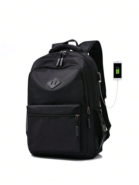 Backpack For Students Of Middle School, High School And University, Korean Style Trendy Men's Large-Capacity Travel Bag, Minimalist Casual Backpack Laptop Rucksack Fathers Day Gifts Summer College Bag FreshmanFor Books Back To School Multi-Functional DormI discovered amazing products on SHEIN.com, come check them out! Halloween Teacher Gifts, Laptop Backpack Mens, Mens Luggage, College Bags, Adjustable Bag, Student Backpacks, Hip Bag, Men's Backpack, Bird In Bag