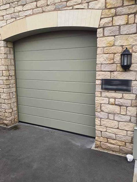 Sectional Garage Door in Stone Grey Sectional Garage Doors, Garage Door Styles, Stone Grey, Door Styles, Garage Door, Grey Stone, Garage Doors, Sectional, Garage