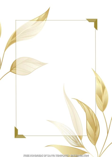 Free 20+ Gold Elegant Leaf Canva Wedding Invitation Templates #free #freeinvitation2019 #birthday #disney #invitations #invitationtemplates Baat Pakki, Anemone Wedding, Diy Your Wedding, Wedding Branches, Engagement Invitation Template, Wedding Invitations Leaves, Canva Wedding, Wedding Ceremony Arch, Daisy Wedding