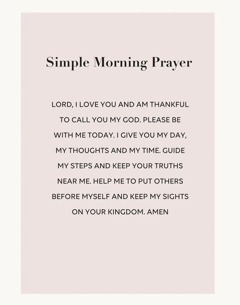 Quotes Good Morning, Everyday Prayers, Good Morning Prayer, Ayat Alkitab, Saint Esprit, Good Prayers, Prayer Verses, Prayer Scriptures, Faith Prayer