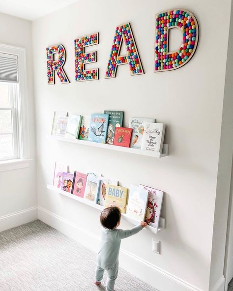 Baby Playroom, Basement Playroom, Boys Playroom, Toddler Playroom, Kids Playroom Decor, Wall Letters, Home Daycare, Playroom Design, Playroom Organization