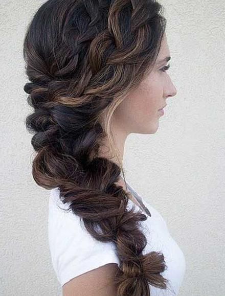 47 Elegant Ways To Style Side Braid For Long Hair side braid hairstyles, braid hairstyles, wedding hairstyle, boho hairstyles, party hairstyles Long Hair Side Braid, Braid For Long Hair, Hair Side Braid, Side Braid Wedding, Side Braids For Long Hair, Wedding Hair Brunette, Bridal Hairstyles With Braids, Braid Trends, Wedding Hair Side