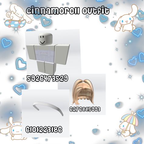 Cinnamoroll Codes Brookhaven, Roblox Id Codes For Clothes Cinnamoroll, Brookhaven Outfit Codes Cinnamoroll, Cinnamoroll Brookhaven Code, Cinnamoroll Roblox Codes, Roblox Shirt Codes, Cinnamoroll Aesthetic, Sanrio Outfits, Roblox Decals