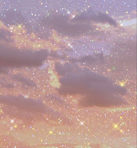 Sparkly Sky Aesthetic, Shimmery Aesthetic, Iphone Wallpaper Illustration, Vibes Background, Sparkly Aesthetic, Jonaxx Boys, Aesthetic Archive, Sparkle Paint, Aesthetic Clouds