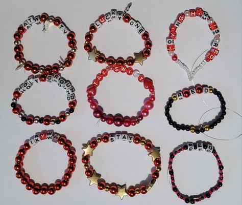 Red Eras Tour, Eras Tour Bracelets, Red Taylor, Eras Tour, Friendship Bracelets, Red