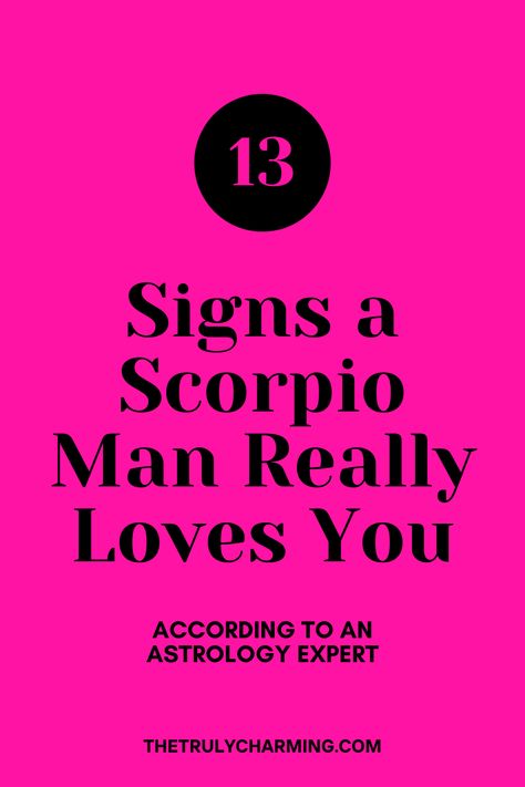 The Scorpio guy tends to be pretty straightforward, so it’s not difficult to spot the signs he has feelings for you.  In this post you will find 13 signs a Scorpio man really loves you. Scorpios In Love, Scorpio Facts Men, Scorpio Love Language, Scorpio Feelings, Scorpio Man And Leo Woman, Scorpio Zodiac Facts Men, Scorpio Husband, Scorpio Man Personality, Scorpio Boyfriend