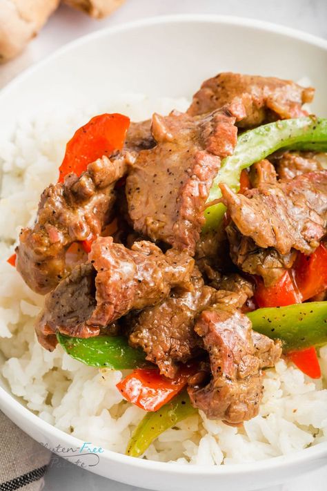 Instant Pot Pepper Steak Instant Pot Pepper Steak Recipe, Pepper Steak Recipe Instant Pot, Cubed Steak Recipes Instant Pot, Round Steak Recipes Instant Pot, Cube Steak Recipes Instant Pot, Instant Pot Recipes Gluten Free, Instant Pot Pepper Steak, Pepper Steak Recipe Easy, Worcestershire Sauce Recipes