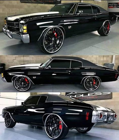 Ss Chevelle, Chevy Caprice Classic, Black Demon, Muscle Cars Mustang, 72 Chevelle, Donk Cars, Chevy Chevelle Ss, Lowrider Trucks, Old Muscle Cars