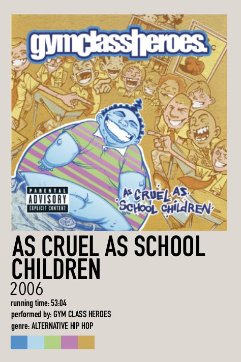 As Cruel As School Children- Gym Class Heroes Alternative Hip Hop, Gym Class Heroes, Travie Mccoy, Hero Poster, Gym Classes, Black And White Prints, Music Poster, Hip Hop, Gym