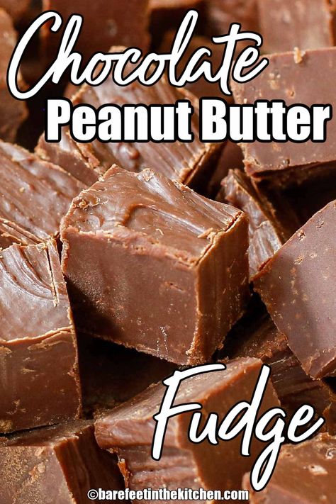 Easy Chocolate Peanut Butter Fudge Marshmallow Fruit Dip, Peanut Butter Fudge Recipes Easy, Fudge Candy, Marshmallow Desserts, Marshmallow Recipe, Desserts Homemade, Easy Chocolate Fudge, Homemade Fudge Recipes, Peanut Butter Fudge Recipe