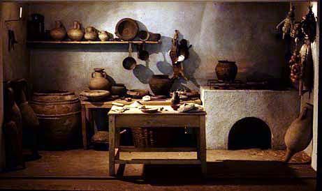 Ancient Kitchen, Egyptian Palace, A Night In Bethlehem, Night In Bethlehem, Roman House, Medieval Furniture, Roman Villa, Ancient Houses, Rome Antique