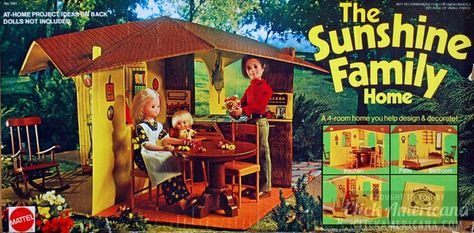 Sunshine Family Dolls, Sunshine Family, 70s Toys, Vinyl House, Family World, Father And Baby, Family Brand, Mattel Dolls, Dollhouse Toys