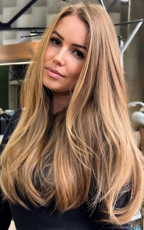 Autumn Hair Colours 2022, Wheat Hair Color, Fall 2022 Hair Colors, Honey Blonde Hair Color, European Hair, Golden Blonde Hair, Honey Brown Hair, Spring Hair Color, Gorgeous Hair Color