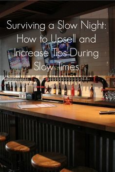 Writer and bartender Antasha Durbin shares her six tips for increasing sales, tips and regulars during slow weekday shifts. Tip Your Bartender Quotes, Server Games Restaurant, Bar Tending 101, Bartending Tips And Tricks, Bartender Tips And Tricks, Server Tips And Tricks, Bar Games For Customers, Bar Promotion Ideas, Bartender Hacks