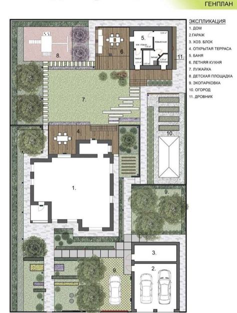 Villa Landscape Plan, Terrace Landscape, Landscape Plane, Concept Board Architecture, Villa Landscape, Terraced Landscaping, Building Design Plan, Landscape Design Drawings, Park Landscape