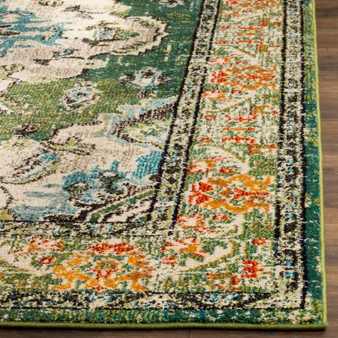 Farmhouse Area Rugs, Light Blue Rug, Square Area Rugs, Light Blue Area Rug, Persian Pattern, Floral Area Rugs, Classic Rugs, Green Area Rugs, Traditional Area Rugs