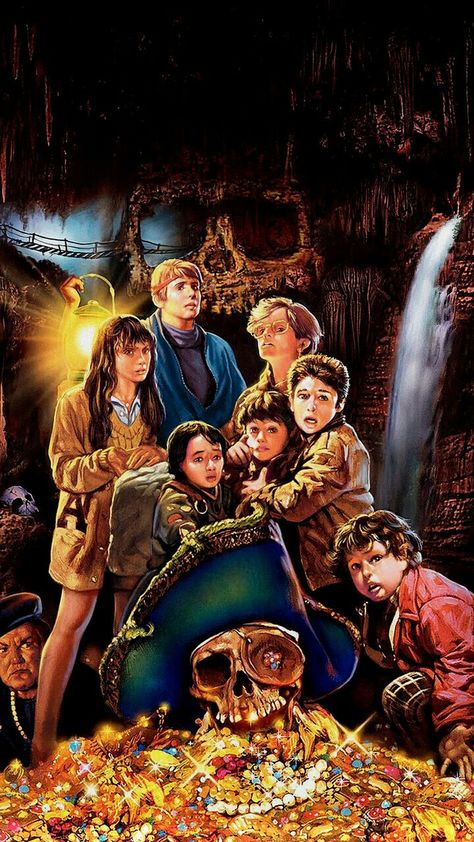 THE GOONIES Goonies Wallpaper, Goonies Art, Los Goonies, Goonies Movie, Goonies 1985, Old School Movies, Circus Characters, The Goonies, Cyndi Lauper