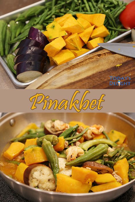 Pakbet Recipe, Pinakbet Recipe, Filipino Vegetable Dishes, Filipino Vegetable Recipes, Pilipino Food Recipe, Bagoong Alamang, Mix Vegetable Recipe, Easy Filipino Recipes, Filipino Food Dessert