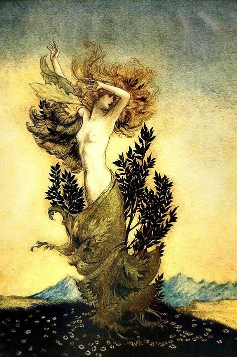 Vintage Arthur Rackham Victorian - Free image on Pixabay Mixed Pictures, Laurel Tree, Lorenzo Bernini, Edmund Dulac, John Milton, Arthur Rackham, Arte Van Gogh, Pre Raphaelite, Alphonse Mucha