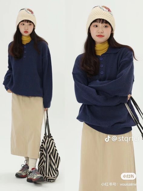 Simple Style Outfits, Outfits 2000s, Maxi Outfits, Cold Weather Outfits, Warm Outfits, Winter Fashion Outfits, Retro Outfits, Unique Fashion, Pretty Outfits