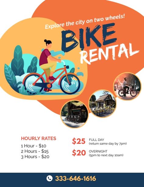 Design created with PosterMyWall Flyer Poster, Bike Rental, Online Ads, Poster Template, Flyer Template, Photo Editing, Print Design, Bike, Quick Saves