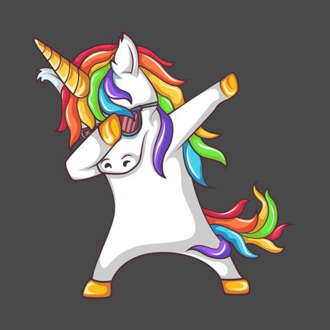 Check out this awesome 'Dabbing+Unicorn' design on @TeePublic! Dabbing Unicorn, Art Print, Wall, White, Design, Art