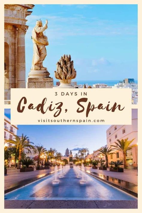 Top Things to do in Cadiz, Spain plus the Perfect 3 Days in Cadiz Itinerary. I travel itinerary for Cadiz I what to do in Cadiz I where to go in Cadiz I places in Cadiz I things to do in Spain I Spain travel I where to go in Spain I places to go in Spain I Spain itinerary I Spain guide I #Spain #Cadiz #travelguide Spain Cadiz, Travelling Spain, Things To Do In Spain, Rota Spain, Andalusia Travel, Backpacking Spain, Cadiz Spain, Travelling Europe, Europe 2024