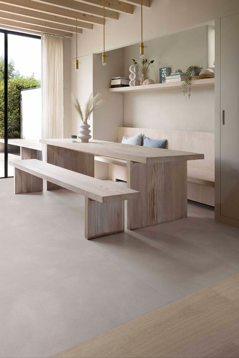 Luxury Vinyl Flooring - Roots collection - Echo the sea theme - Spazza 46930 - Glyde Oak 22246 Moduleo Flooring, Vinyl Flooring Kitchen, Poured Concrete, Luxury Vinyl Flooring, Green Kitchen, Basement Remodeling, Oak Floors, Luxury Vinyl, Concrete Floors