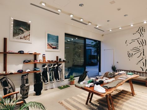 Golf Interiors, Golf Pro Shop, Golf Room, Golf Baby, Golf Decor, Shop Displays, Golf Brands, Business Space, Aesthetic Shop