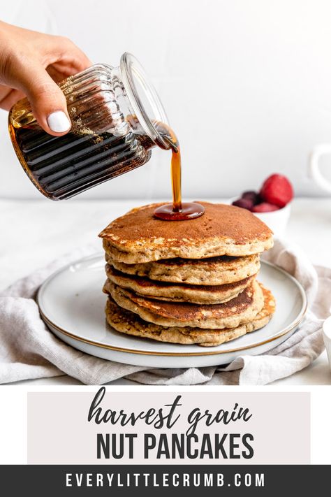 Harvest Grain And Nut Pancakes, Sour Milk Pancakes, I Hop Pancake Recipe, Ihop Pancakes, Whole Grain Pancakes, Pancake Mix Recipe, Healthy Pancake, Healthy Pancake Recipes, Pancakes Easy