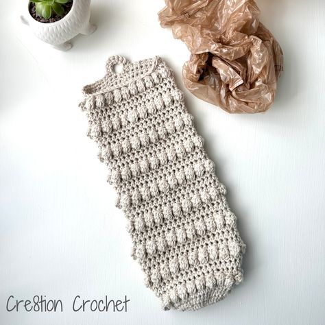 Crochet Plastic Bag Holder - A Crochet Pattern Review - Cre8tion Crochet Plastic Bag Crochet Holder, Crochet Bag Holder For Plastic Bags, Crochet Plastic Bag Holder Free Pattern, Crochet Bag Saver, Crochet Plastic Bag Holder, Crochet Plastic Bag, Crochet Grocery Bag, Bag Holder Pattern, Prayer Shawl Patterns