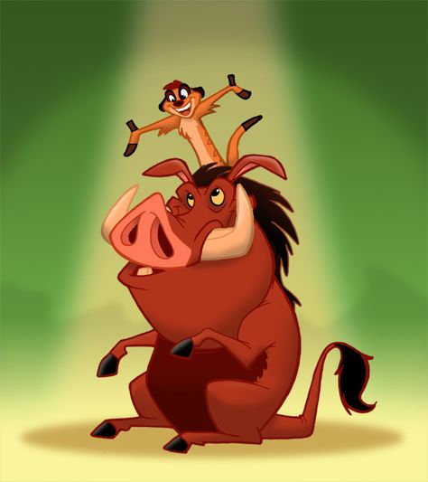 Pumbaa and Timon by toonbaboon.deviantart.com Simba Rey Leon, Lion King Images, Lion King Timon, Disney Sleeve, Lion King 1, Lion King Pictures, The Lion King 1994, Lion King 2, Timon And Pumbaa