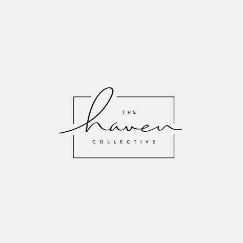 Brand logo Collective Logo, Typographie Logo, Kunst Inspo, Visuell Identitet, Typographic Logo Design, Logo Minimalista, Desain Editorial, Logo Floral, Typographic Logo