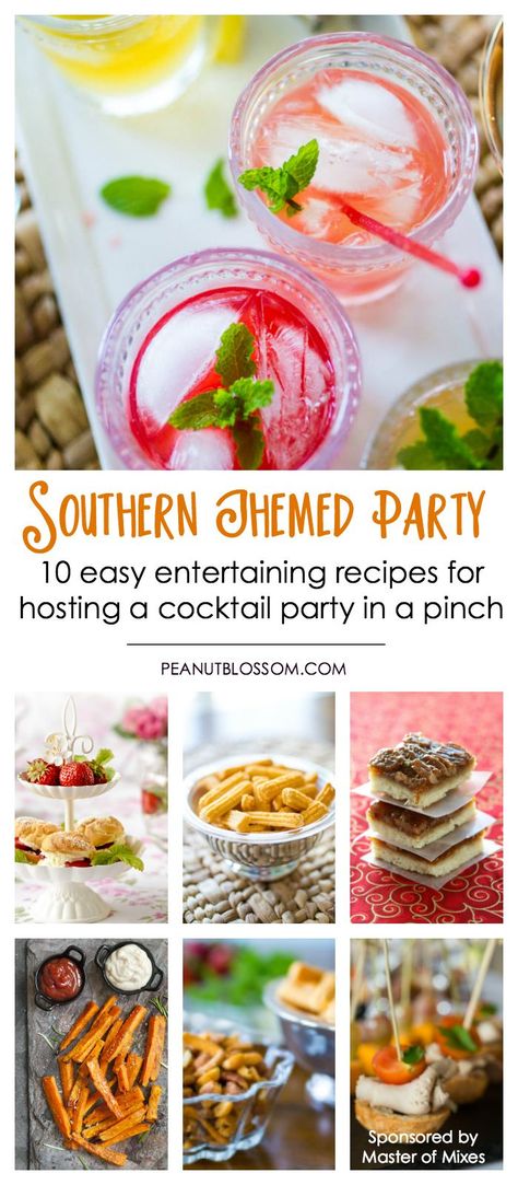 Southern Themed Party, Southern Cocktail Party, Recipes For Hosting, Kentucky Derby Party Ideas, Derby Party Ideas, Bourbon Meatballs, Southern Cocktail, Kentucky Derby Cocktails, Kentucky Derby Pie