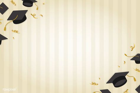 Graduation background with mortar boards vector | free image by rawpixel.com / NingZk V. Graduation Frames, Graduation Background, Background Graduation, Elementary School Graduation, Elementary Graduation, Graduation Wallpaper, Graduation Frame, Graduation Diploma, Graduation Cap And Gown