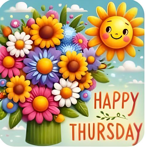 Happy Thursday Pictures, Happy Thursday Images, Thursday Images, Thursday Greetings, Good Morning Thursday, Happy Thursday, Good Morning Good Night, Morning Greeting, Daisy