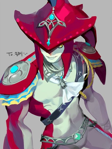 Sidon Sidon Zelda, Prince Sidon, Link Zelda, Zelda Art, Fish Man, Legend Of Zelda Breath, Zelda Breath, Twilight Princess, Breath Of The Wild