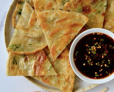 You searched for scallion pancakes | Just a Taste Pizza Dipping Sauce, Soy Dipping Sauce, Scallion Pancakes Chinese, Scallion Pancake Recipe, Homemade Burger Buns, Flourless Desserts, Scallion Pancakes, Dipping Sauces Recipes, Just A Taste