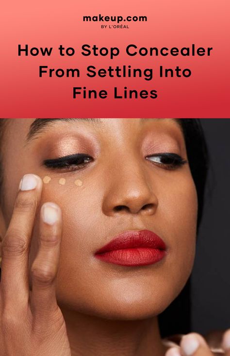 How to Apply Concealer Smoothly Applying Concealer Under Eyes, Fine Line Makeup, Fine Lines Under Eyes, Under Eye Creases, Under Eye Lines, Makeup Basics, Under Eye Makeup, Eye Skin Care, Under Eye Wrinkles