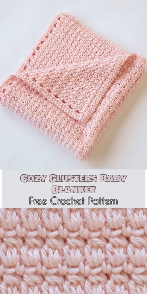 Cozy Cluster Baby Blanket [Free Crochet Pattern] Free Patterns Crochet Baby Blankets, Crochet Baby Blanket Free Pattern Verigated Yarn, Cluster Stitch Crochet Blanket, How Much Yarn Do I Need For A Blanket, Simple Crochet Baby Blanket Free Pattern, Free Baby Blanket Crochet Patterns Easy, Crochet Baby Blanket Free Pattern Unique, Free Crochet Patterns For Baby Blankets, Quick Crochet Baby Blanket Free Pattern