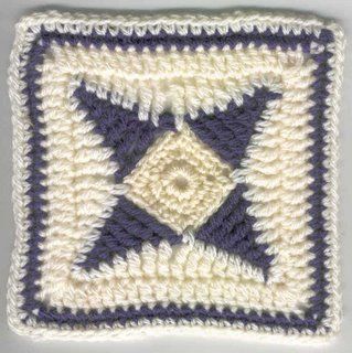 Star Granny Square, Crochet Square Pattern, 4 Point Star, Crochet Star Patterns, Crochet Ripple Pattern, Crochet Squares Afghan, Crochet Blocks, Crochet Stars, Crochet Square Patterns