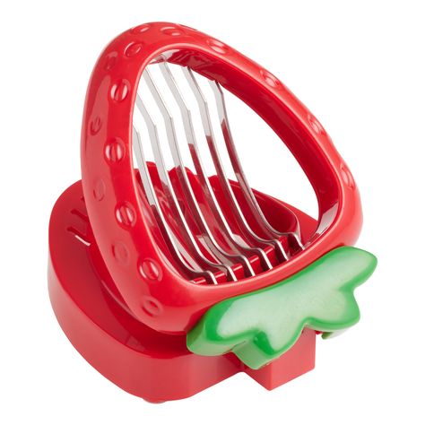 Joie Simply Slice Strawberry Slicer - World Market Painted Strawberry, Veggie Slicer, Strawberry Kitchen, Appetizer Plate, Fruit Salads, Cute Bedroom Decor, Cute House, Cute Kitchen, Kitchen Tool