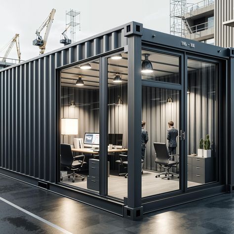 📦 Transform your workspace with Saman Portable's Shipping Container Offices! These offices are fast to set up, eco-friendly, and customizable to meet your business needs. Perfect for businesses in Bangalore. Get free delivery in Bangalore! 🚚 #construction #realestate #containerhouses #portablecabins #containerhomes #portableoffice #containeroffice 👉 https://www.samanportable.com/product/shipping-container-office/ Shipping Container Office Ideas, Container Shops, Urban Block, Office Styling, Shipping Container Office, Shipping Container Design, Portable Cabins, Container Office, Office Pods