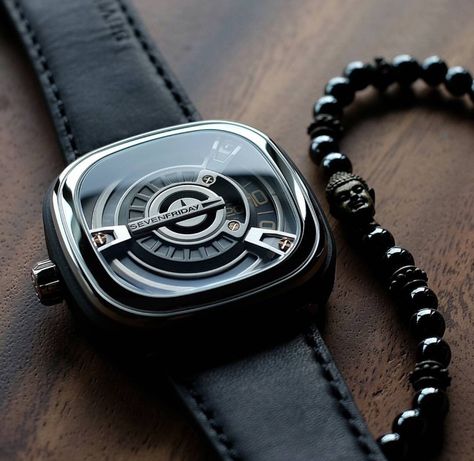 Seven Friday Watch, Seven Friday, Sevenfriday Watch, Mens Bracelet, Jam, Mens Accessories, Quick Saves, Black